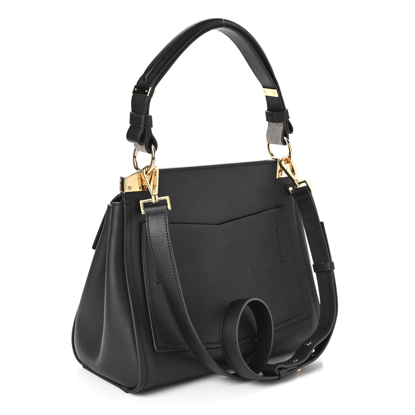 Calfskin Small Mystic Shoulder Bag Black