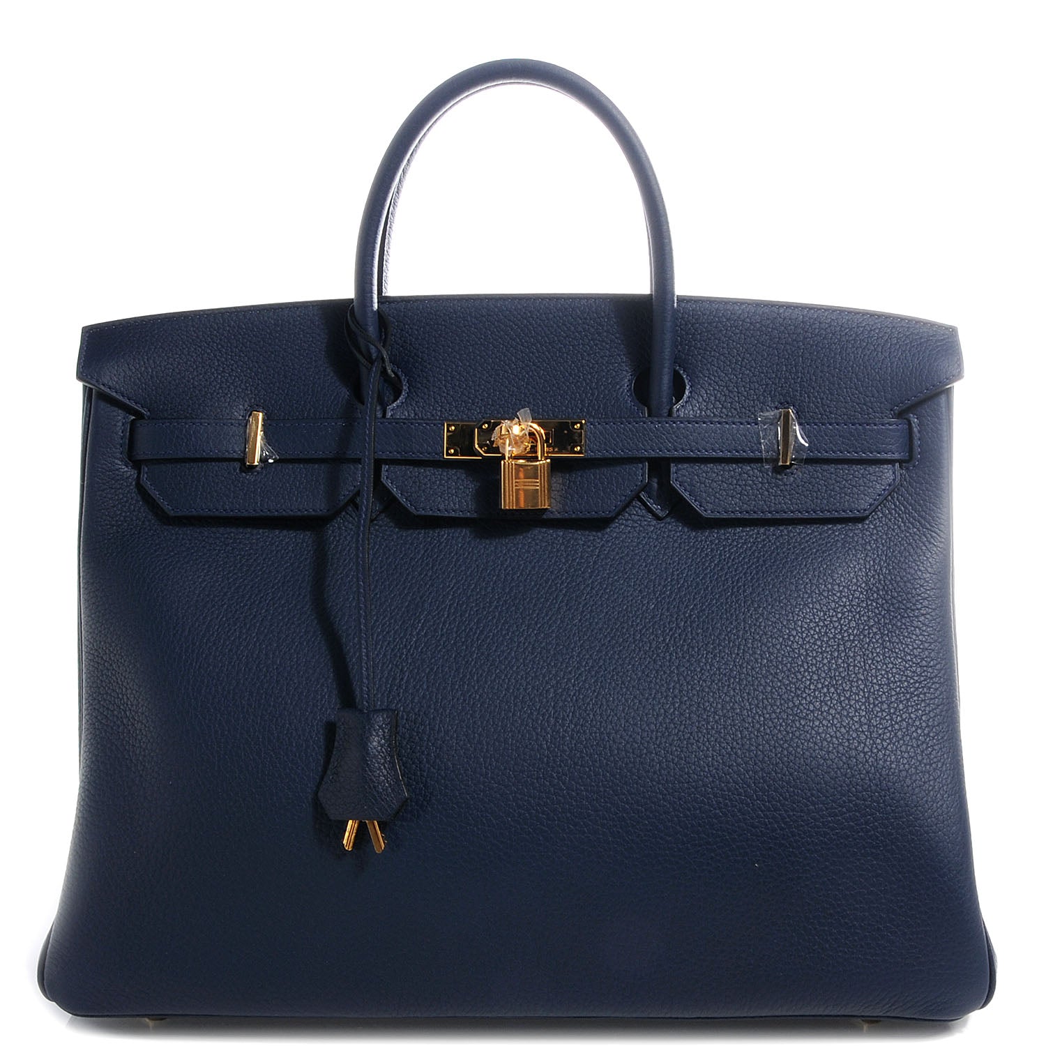 Hermes Taurillon Clemence Birkin 40 Bleu Abysse 1 of 9