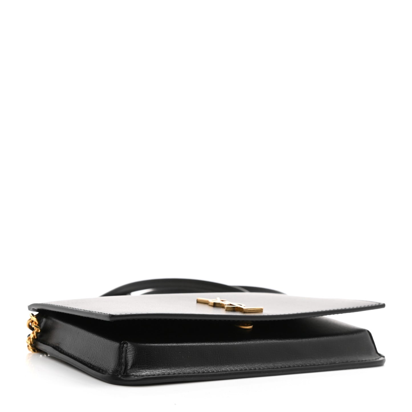 Smooth Calfskin Monogram Phone Holder Crossbody Black