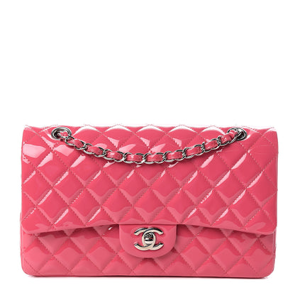 Chanel Patent Quilted Medium Double Flap Fuchsia 1 of 9