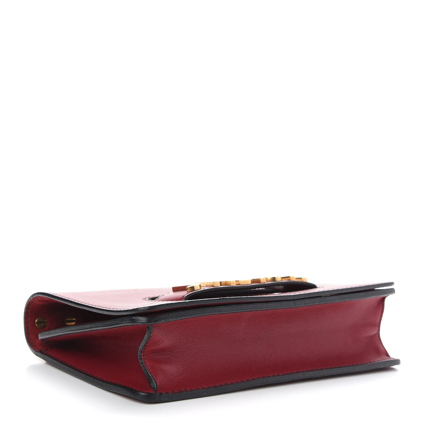 Calfskin J'Adior Chain Flap Bag Red