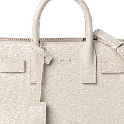 Saint Laurent Grained Calfskin Nano Sac de Jour Dove White 10 of 10