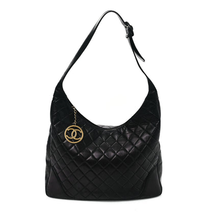 Chanel Lambskin Quilted CC Shoulder Bag Black 1 of 10