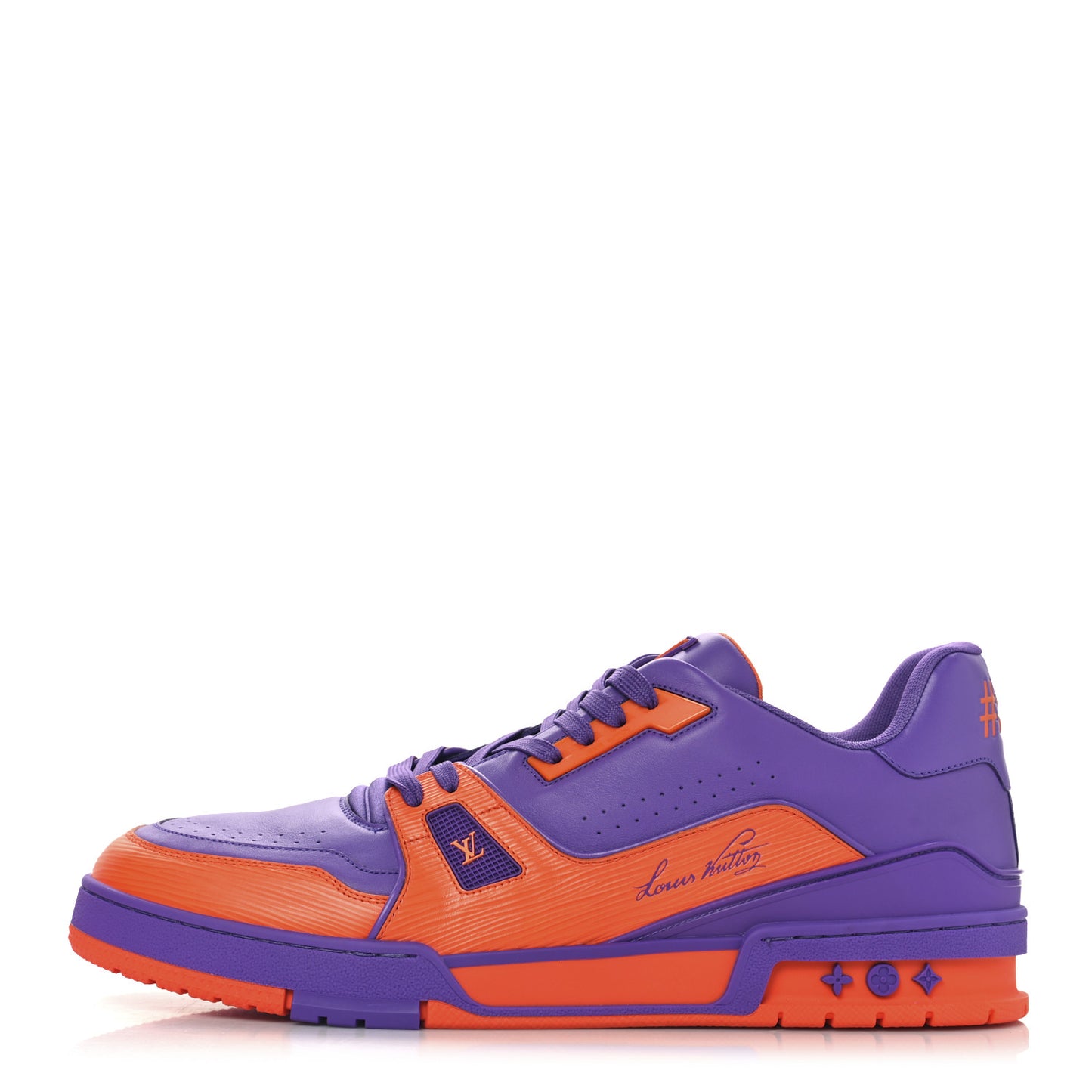 Calfskin Epi Mens LV Trainer Sneakers 12 Violet