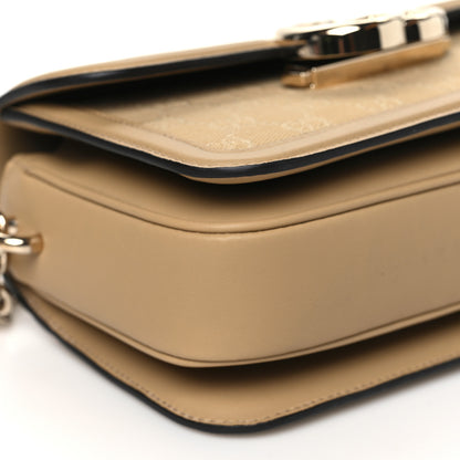 Gucci Monogram Small Gucci Go Shoulder Bag Beige 9 of 10