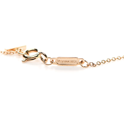 Tiffany 18K Rose Gold Small T Smile Pendant Necklace 4 of 4