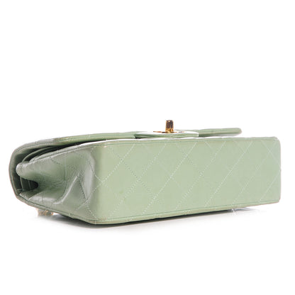 Chanel Lambskin Small Double Flap Light Green 4 of 9