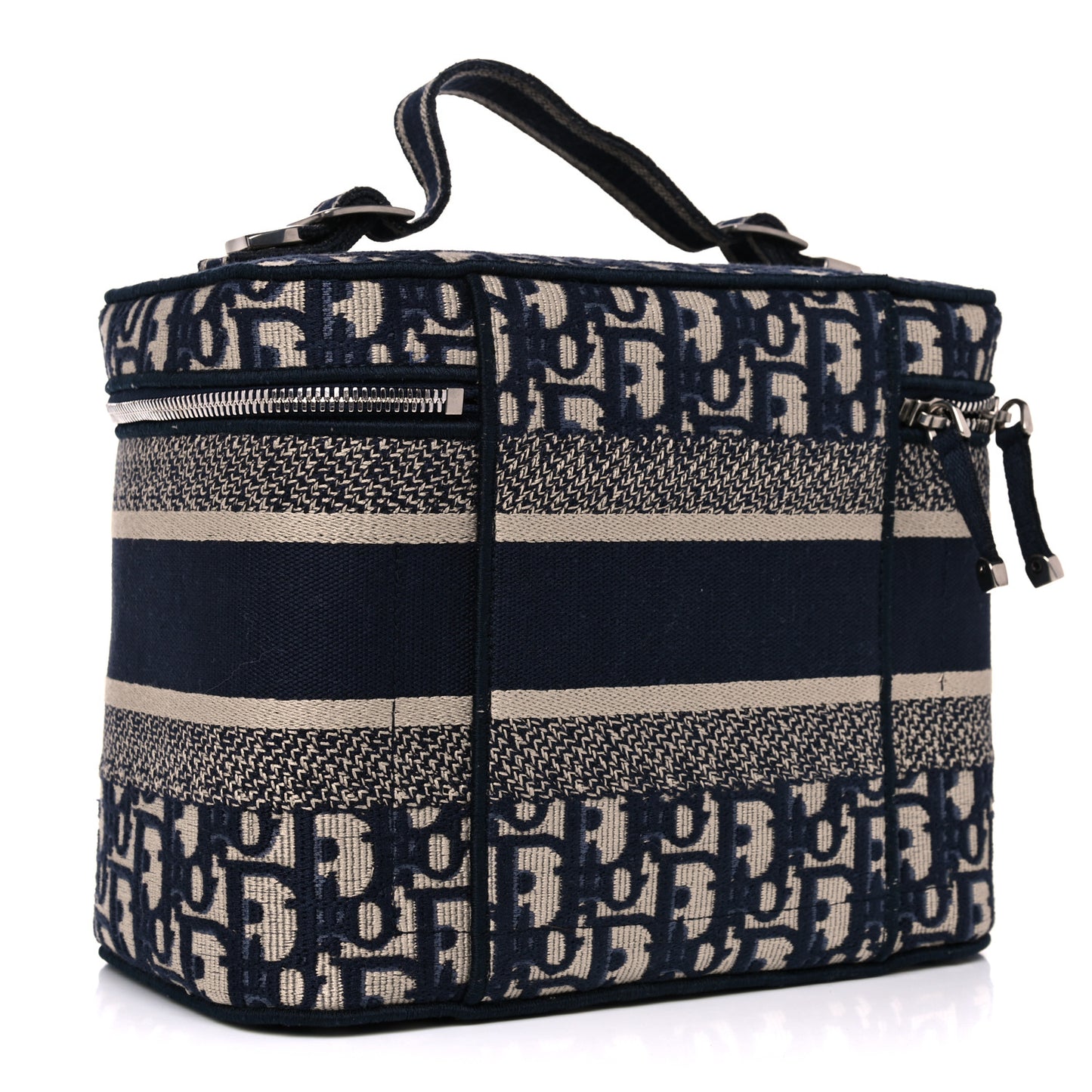 Oblique Diortravel Vanity Case Blue