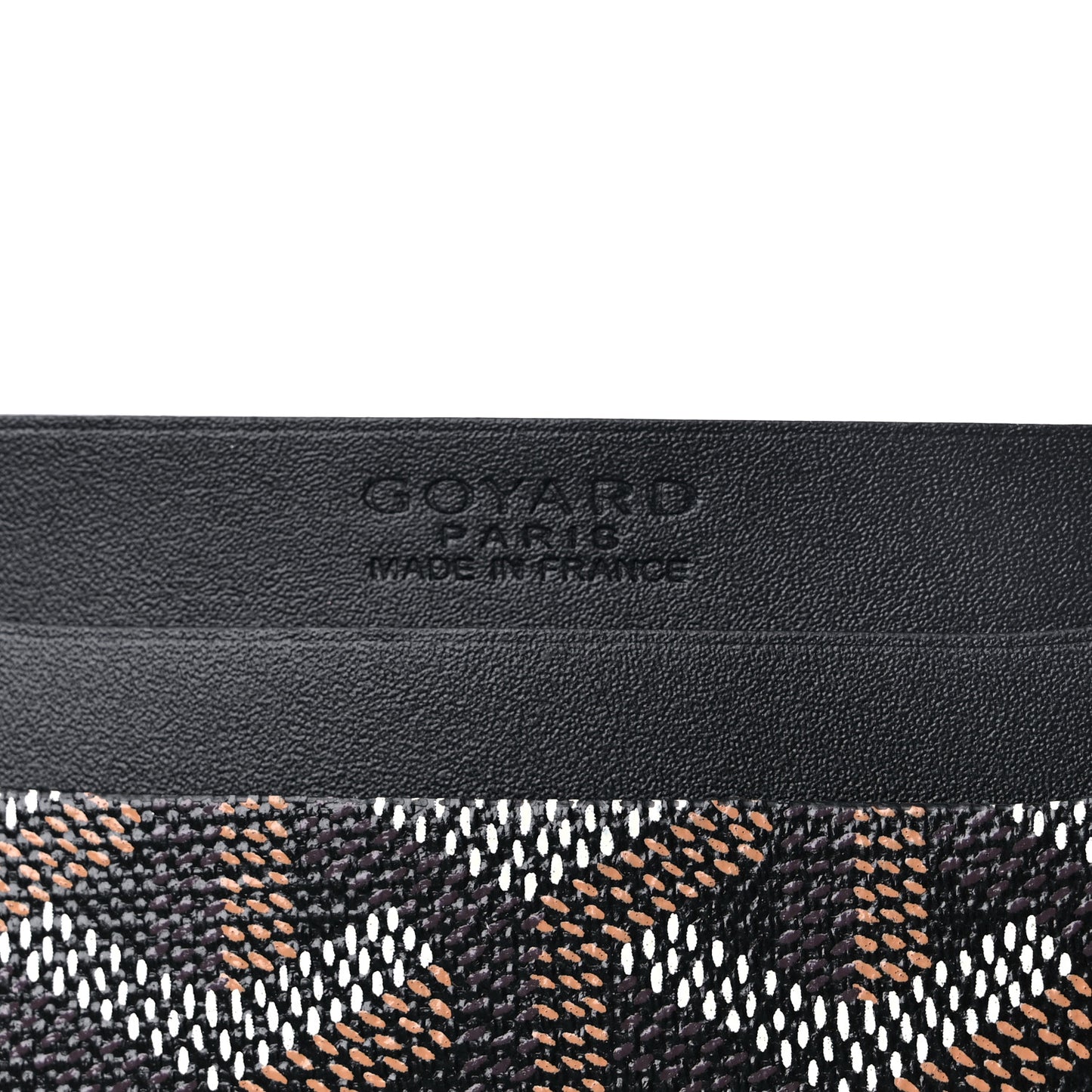 Goyardine Saint Sulpice Card Holder Black