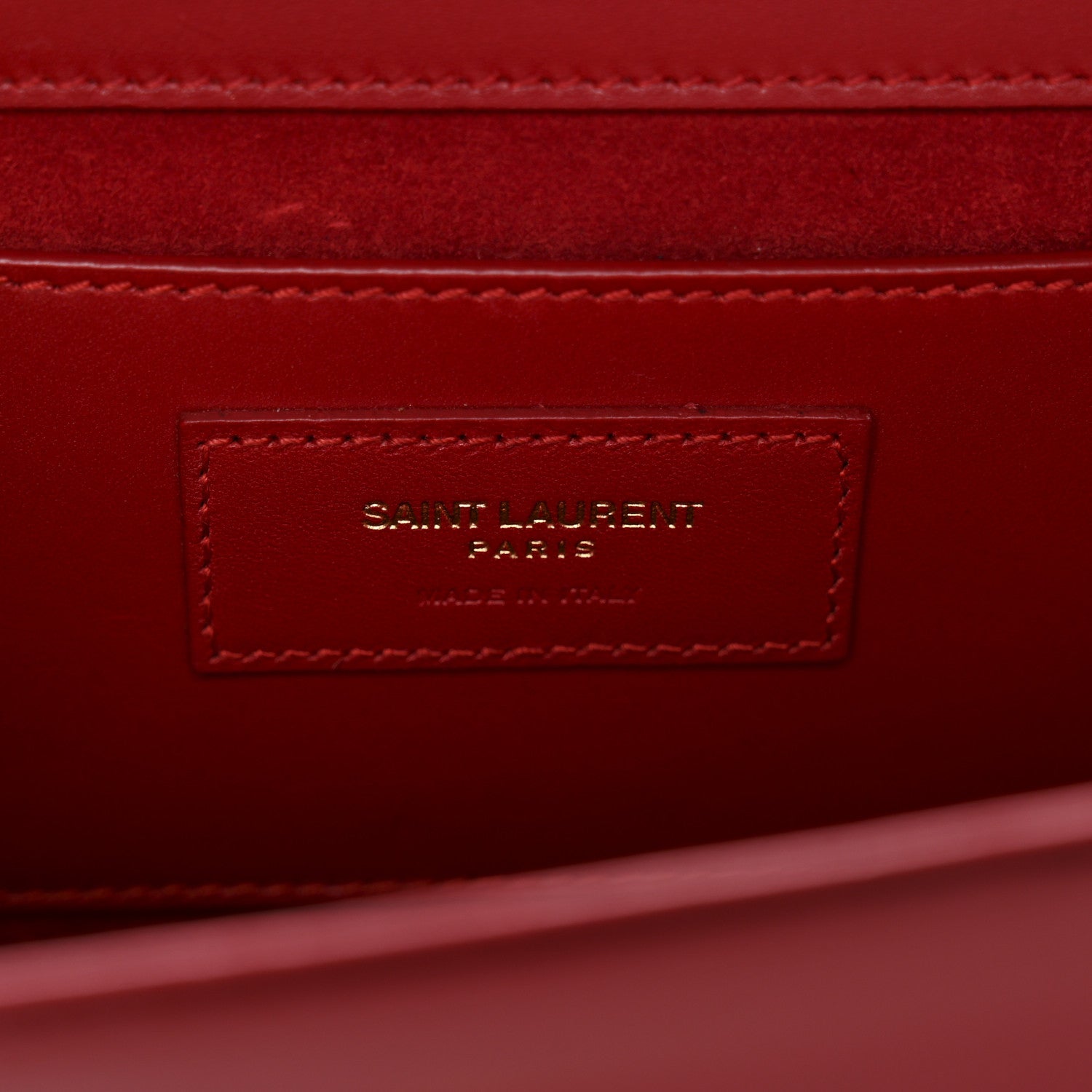 Saint Laurent Smooth Calfskin Medium Classic Monogram Kate Tassel Satchel Lipstick Red 6 of 10