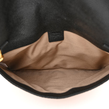 MCM Visetos Corina Foldover Crossbody Bag Cognac Black 5 of 11