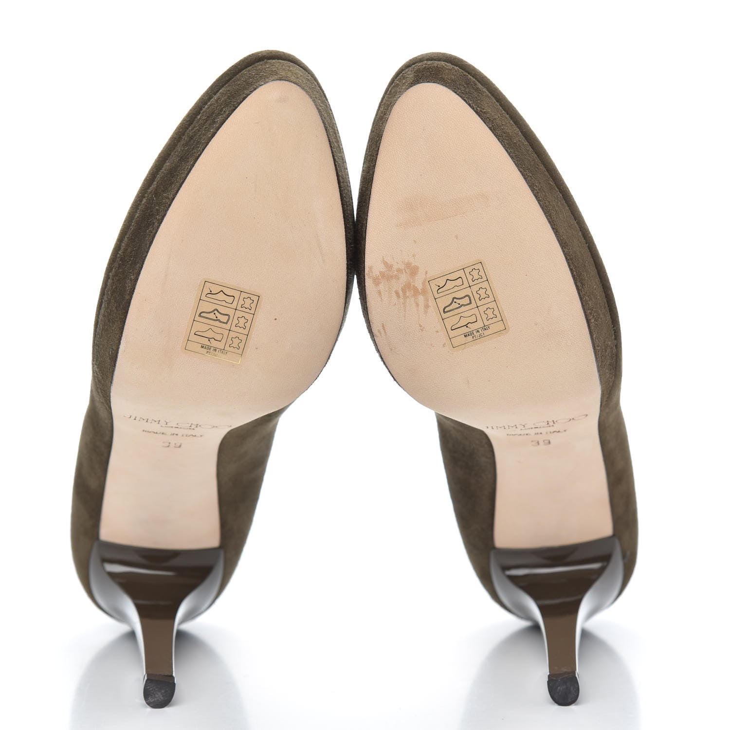 Jimmy Choo Suede Pumps 39 Olive 5 of 8