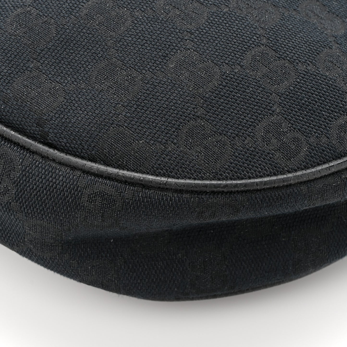 Monogram Medium Half Moon Hobo Black