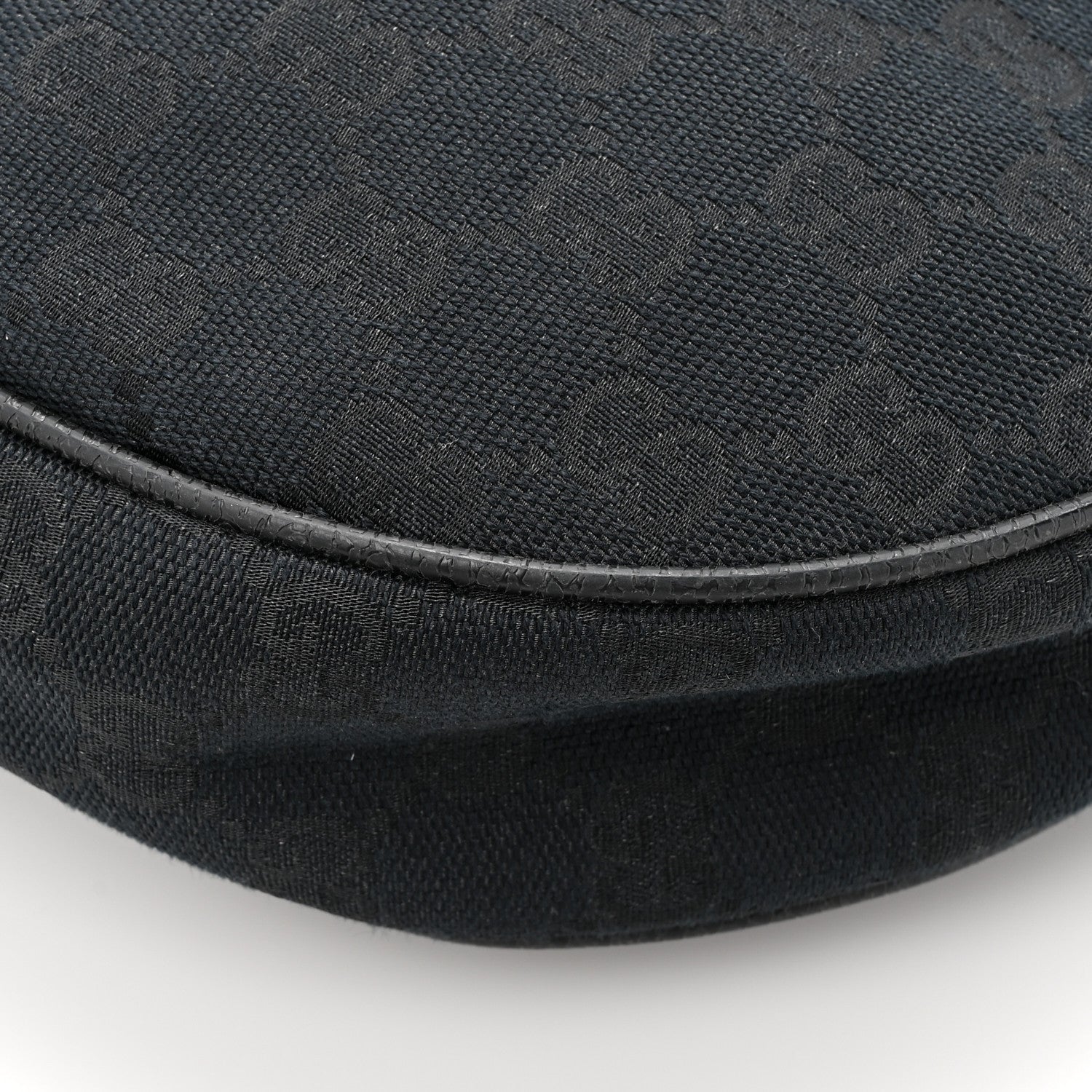 Gucci Monogram Medium Half Moon Hobo Black 12 of 12