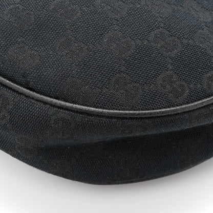 Gucci Monogram Medium Half Moon Hobo Black 12 of 12