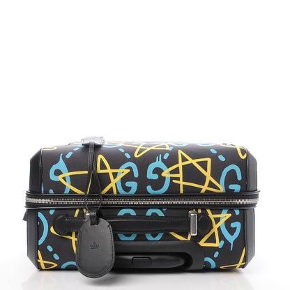 Saint Laurent Nylon Twill Dinosaur Print City Backpack Black Multicolor 12 of 16