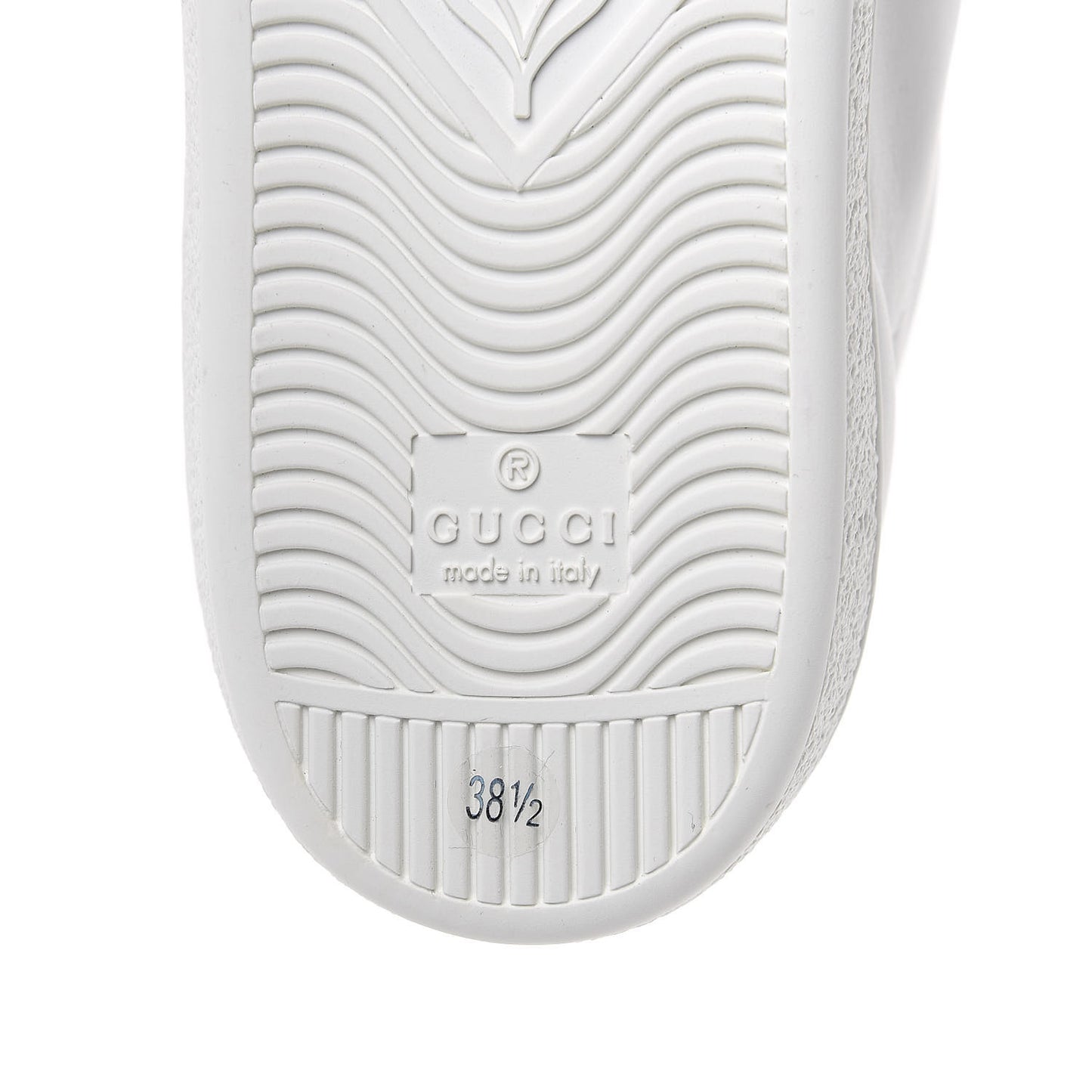 Calfskin Ayers Web Blind for Love Embroidered Womens Ace Sneakers 38.5 White
