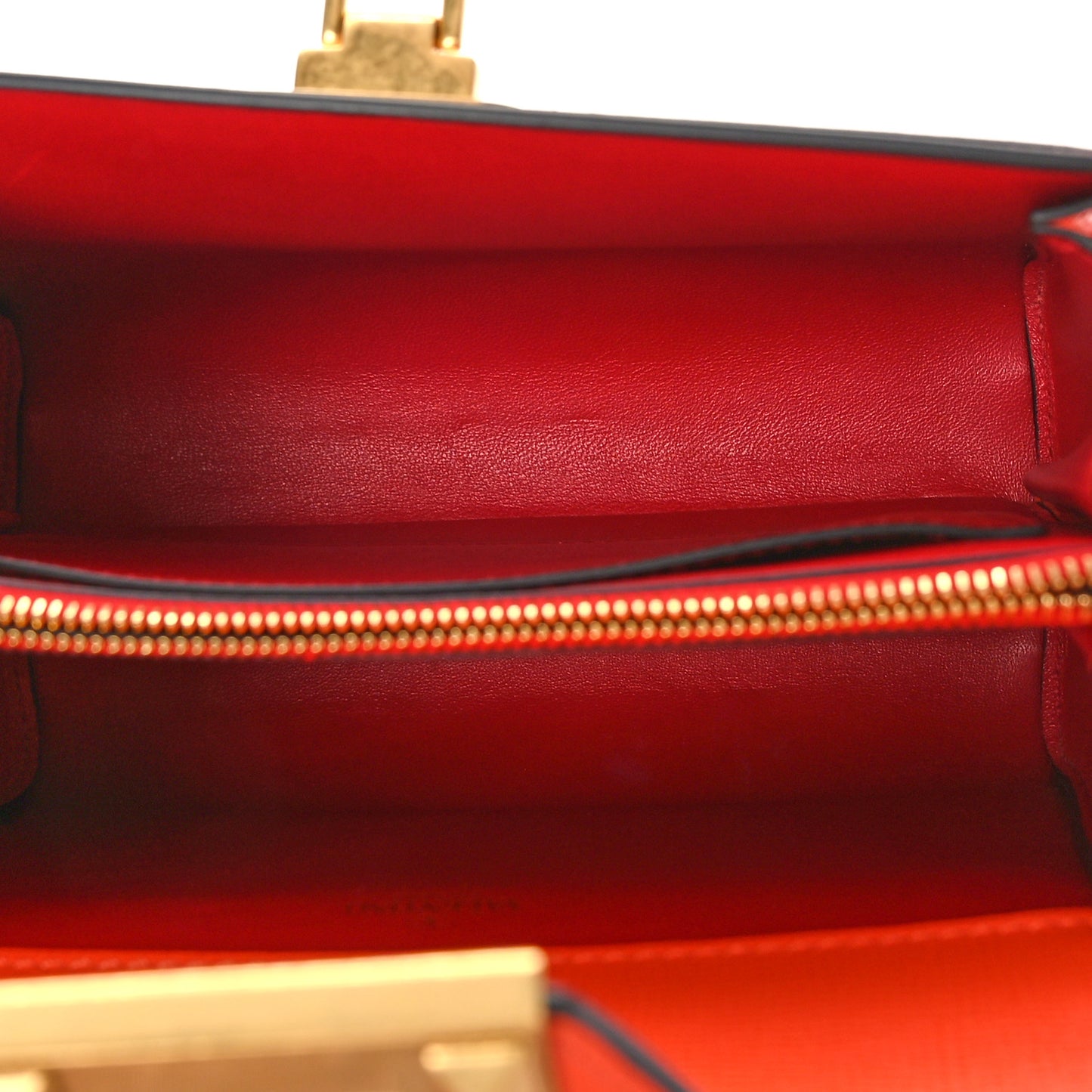 Grainy Calfskin Small Rockstud Alcove Top-Handle Flap Bag Orange