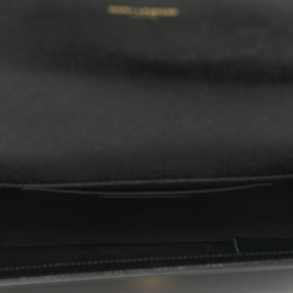 Saint Laurent Grain De Poudre Monogram Cassandre Clutch Black 5 of 6