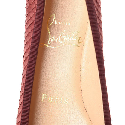 Christian Louboutin Watersnake Nubuck Rosella Flats 36.5 Red 6 of 13