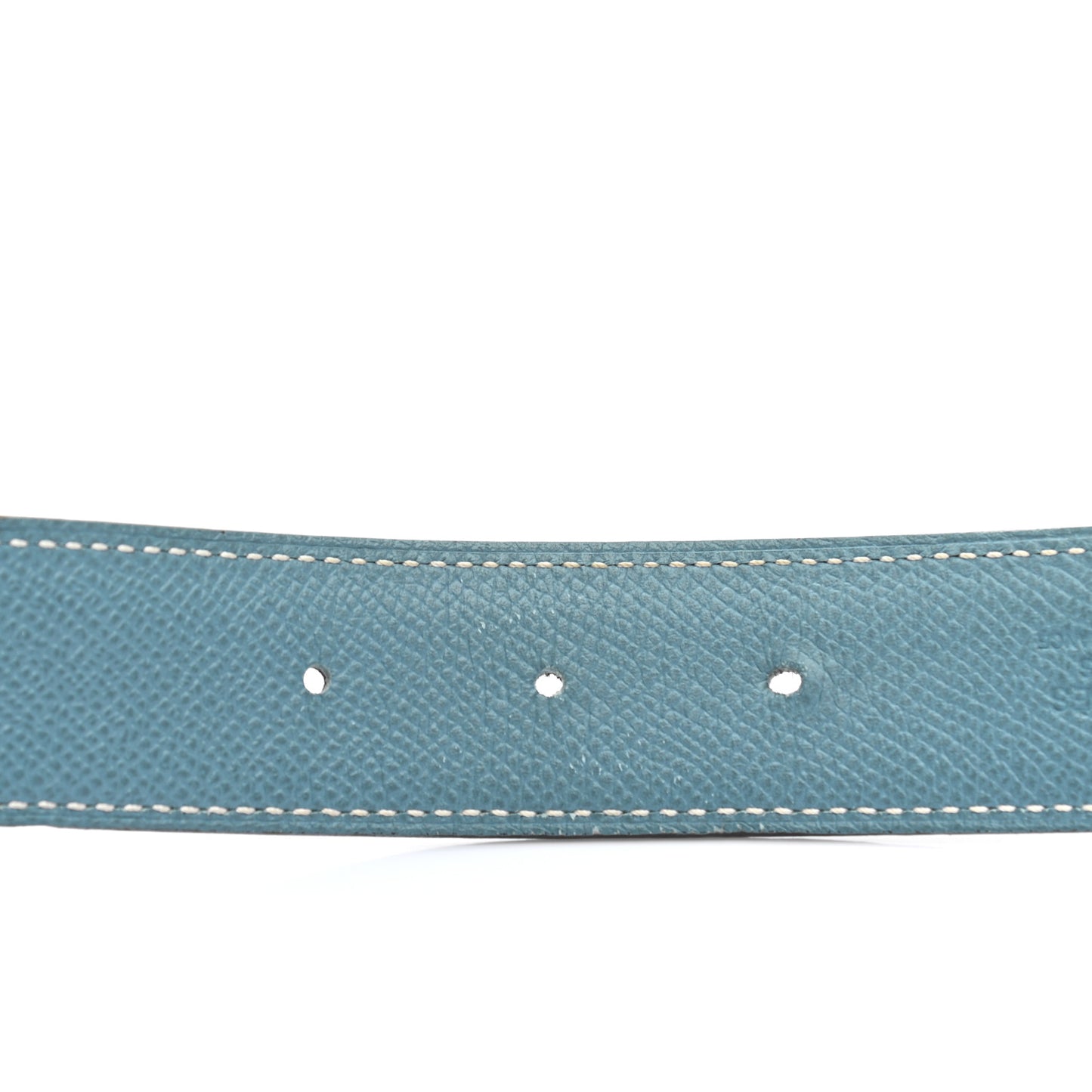 Swift Epsom 32mm H Belt Strap 100 Black Blue Jean
