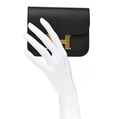 Hermes Epsom Constance Slim Wallet Black 3 of 9