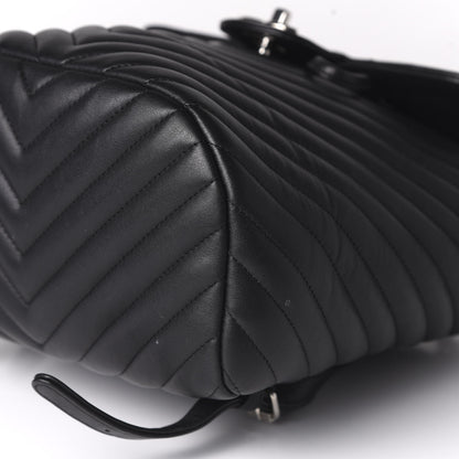 Chanel Calfskin Chevron Quilted Small Urban Spirit Backpack Black 6 of 10