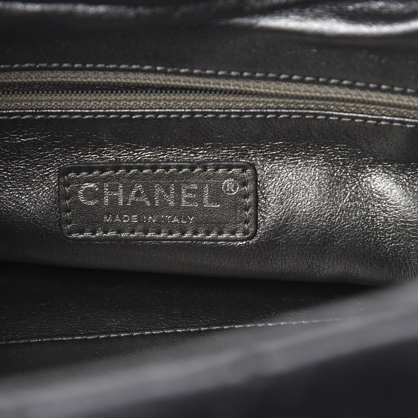 Distressed Lambskin Quilted Small Le Marais Tote Black