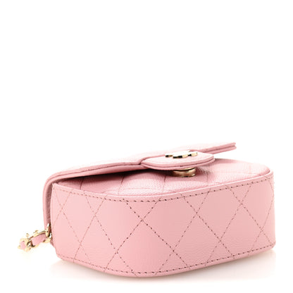Chanel Caviar Quilted Mini Clutch With Chain Pink 4 of 12