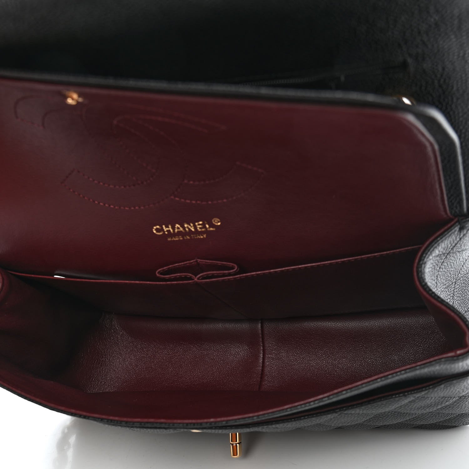 Chanel Caviar Quilted Jumbo Double Flap Black 5 of 9