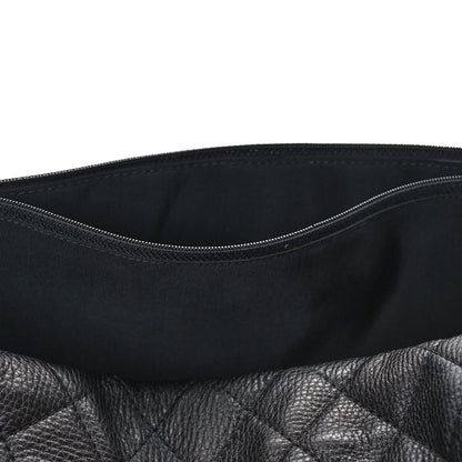 Chanel Calfskin Quilted XXL Travel Flap Bag Black 13 of 13
