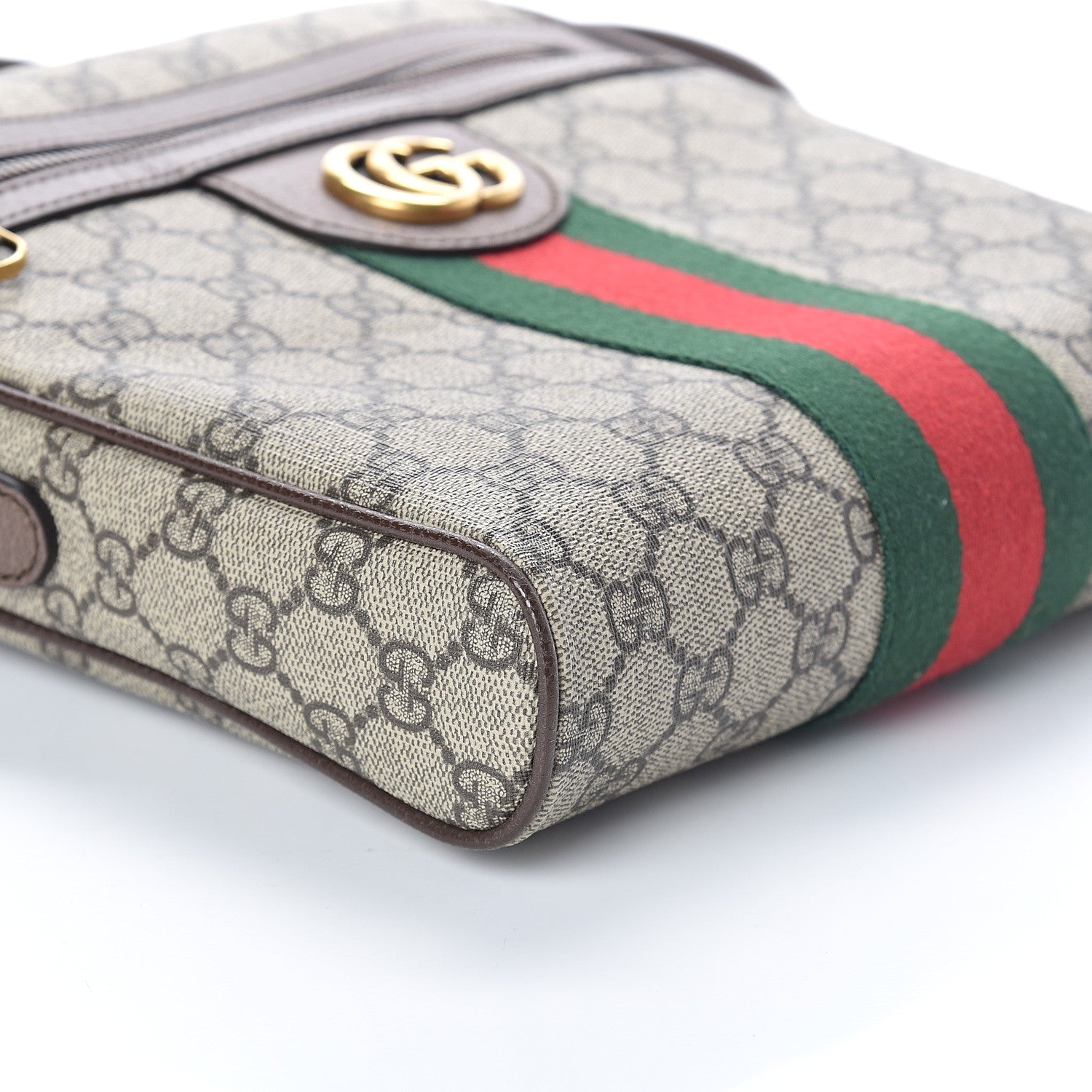 Gucci GG Supreme Monogram Web Small Ophidia Messenger Bag Brown 7 of 8