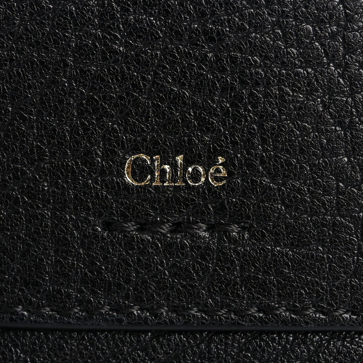 Chloe Grained Calfskin Drew Card Holder Black 6 of 10