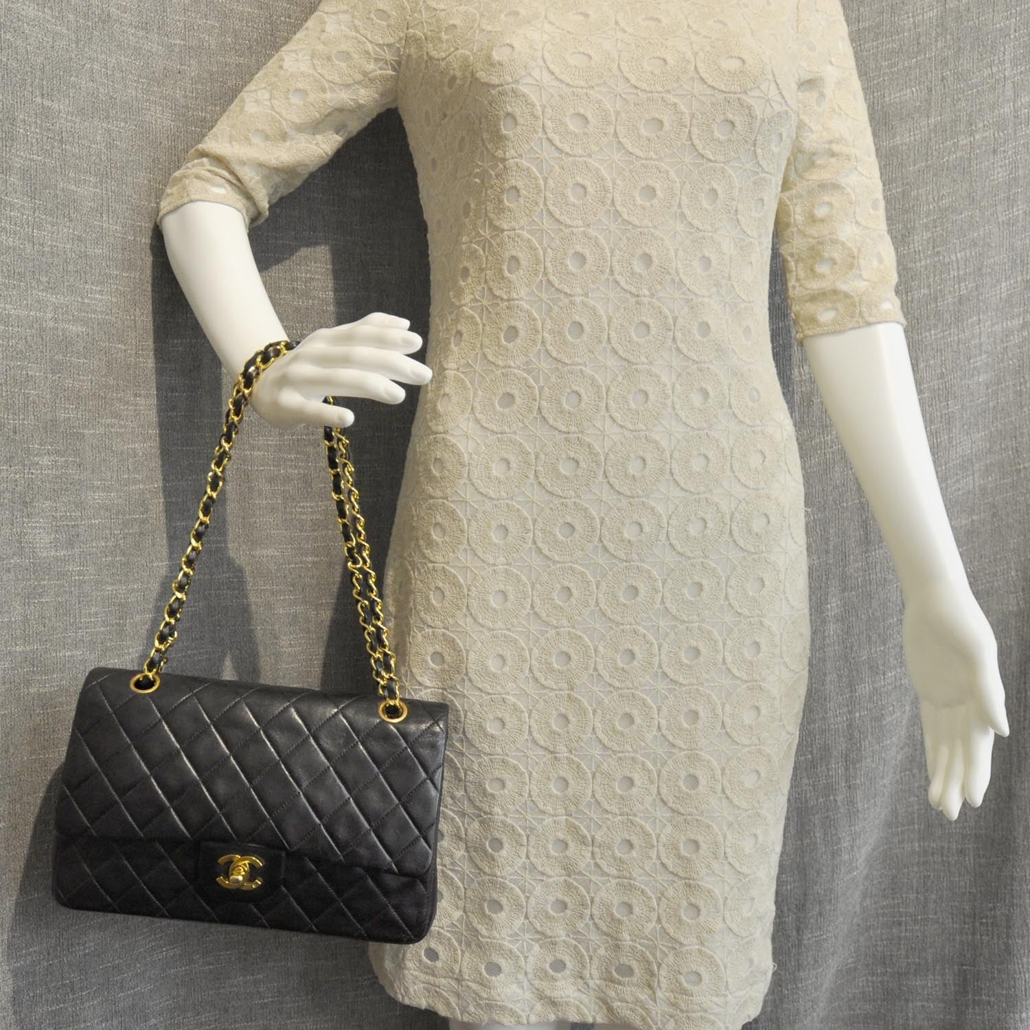 Chanel Lambskin Medium Double Flap Black 3 of 11