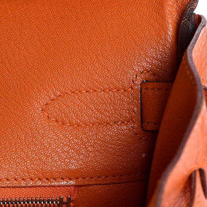 Hermes Taurillon Clemence Birkin 30 Orange 29 of 39