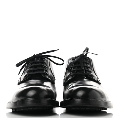 Louis Vuitton Calfskin Mens Derby Shoes 9 Black 2 of 8