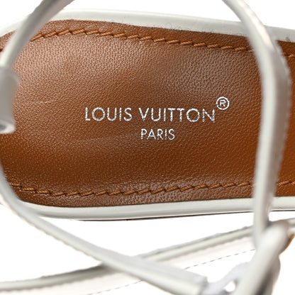 Louis Vuitton Calfskin Trinity 100 Sandals 38.5 White 7 of 10