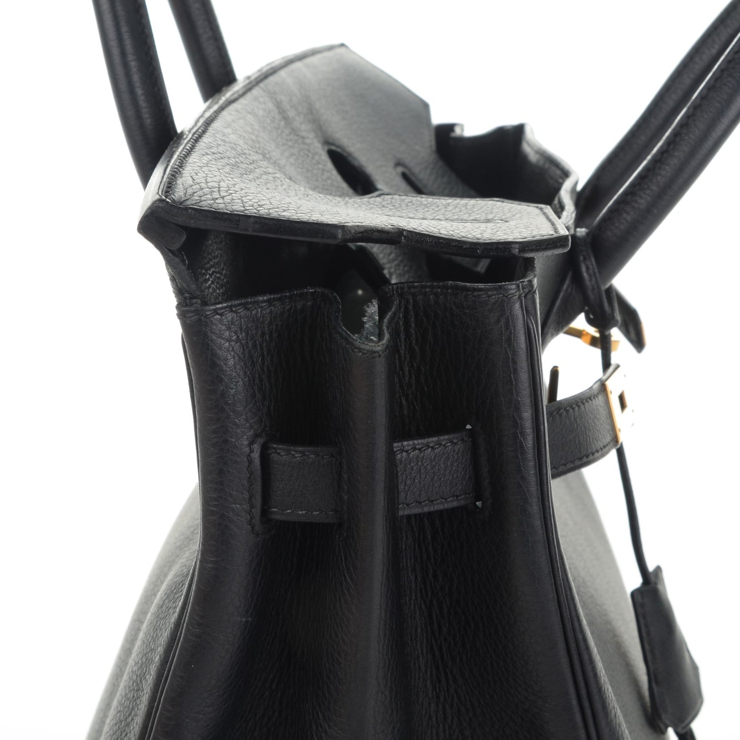 Taurillon Clemence HAC Birkin 32 Black