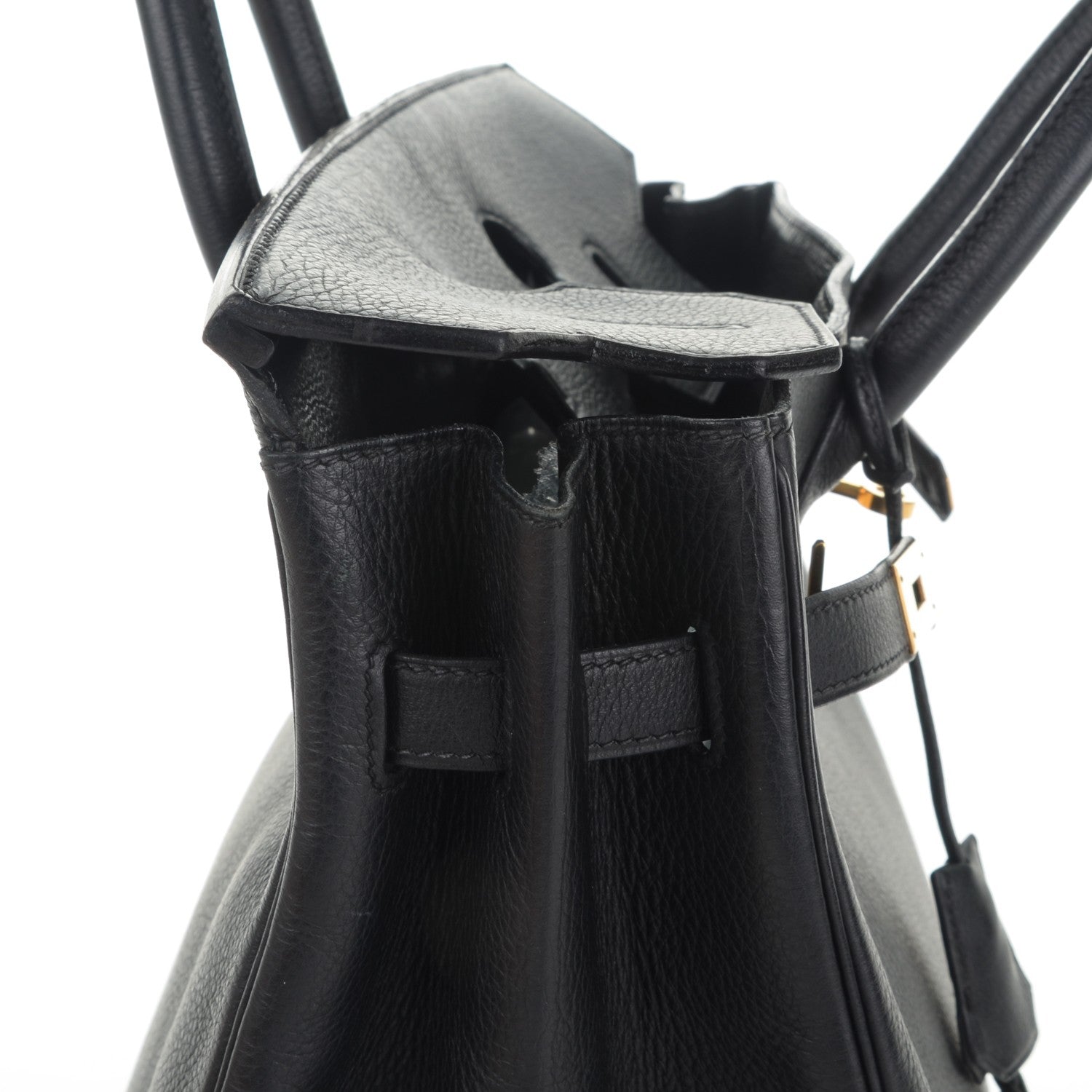 Hermes Taurillon Clemence HAC Birkin 32 Black 13 of 25
