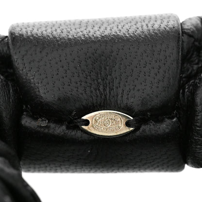 Chanel Lambskin Quilted CC Hair Scrunchie Black 4 of 5