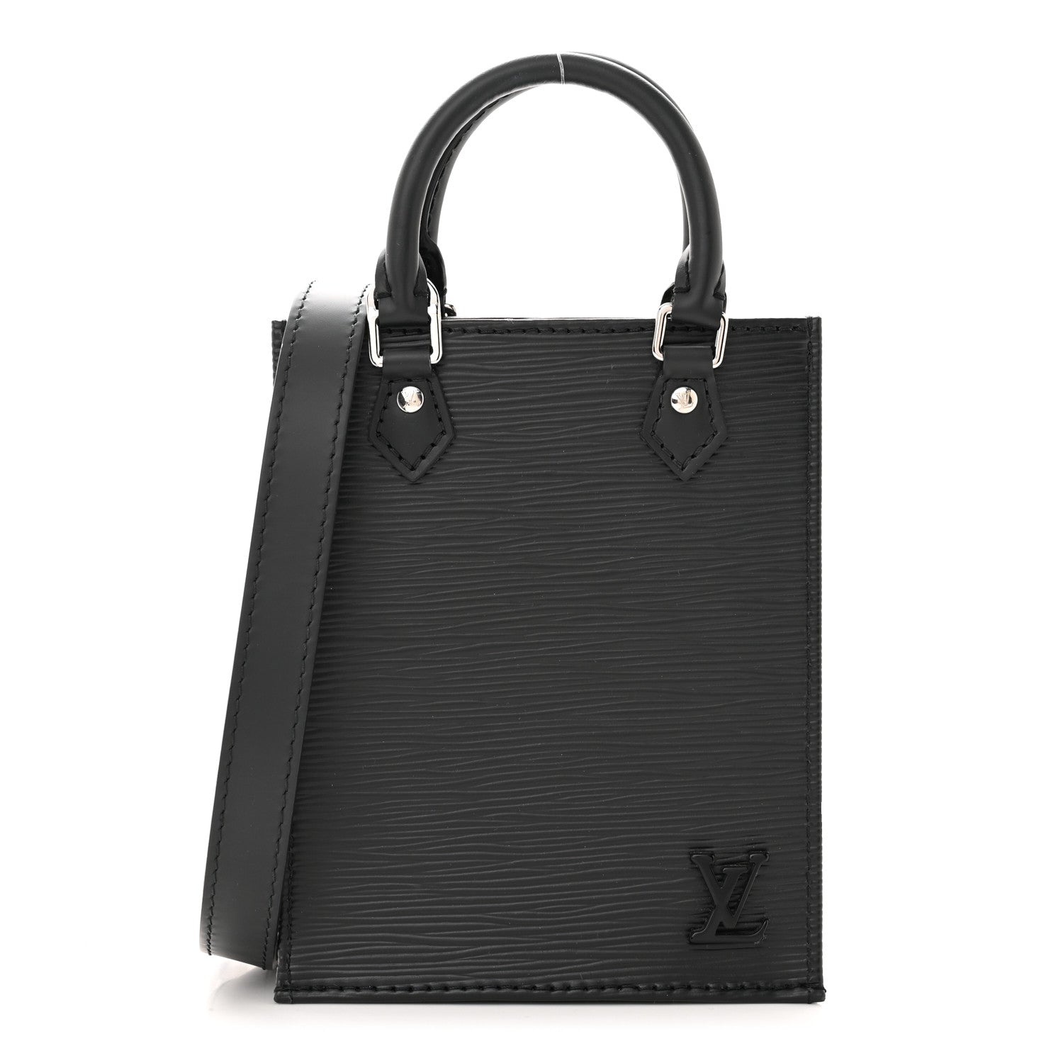 Louis Vuitton Epi Petit Sac Plat Black 1 of 10