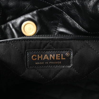 Chanel Shiny Calfskin Quilted Chanel 22 Black 7 of 11