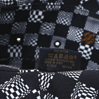 Louis Vuitton Cotton Damier Distorted Reversible Bucket Hat Black 15 of 15