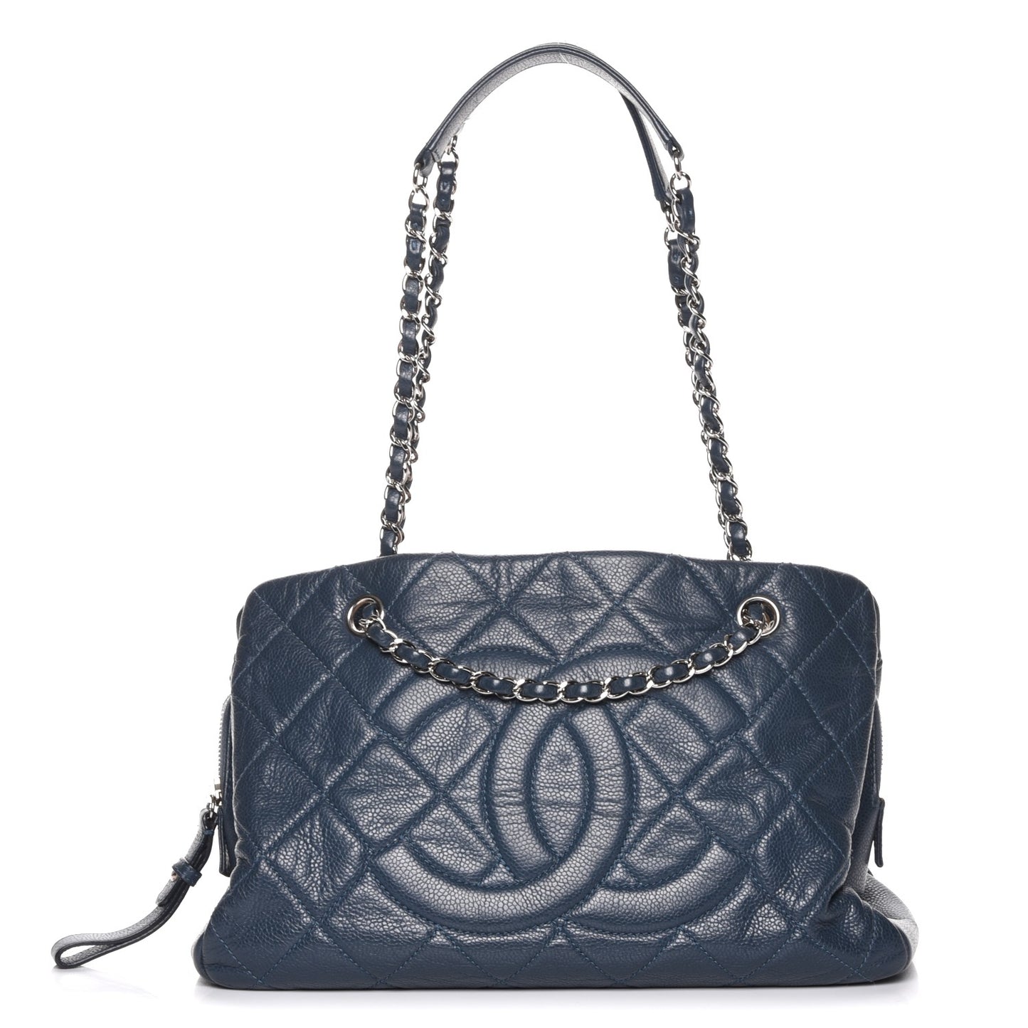 Caviar Quilted Timeless CC Tote Blue
