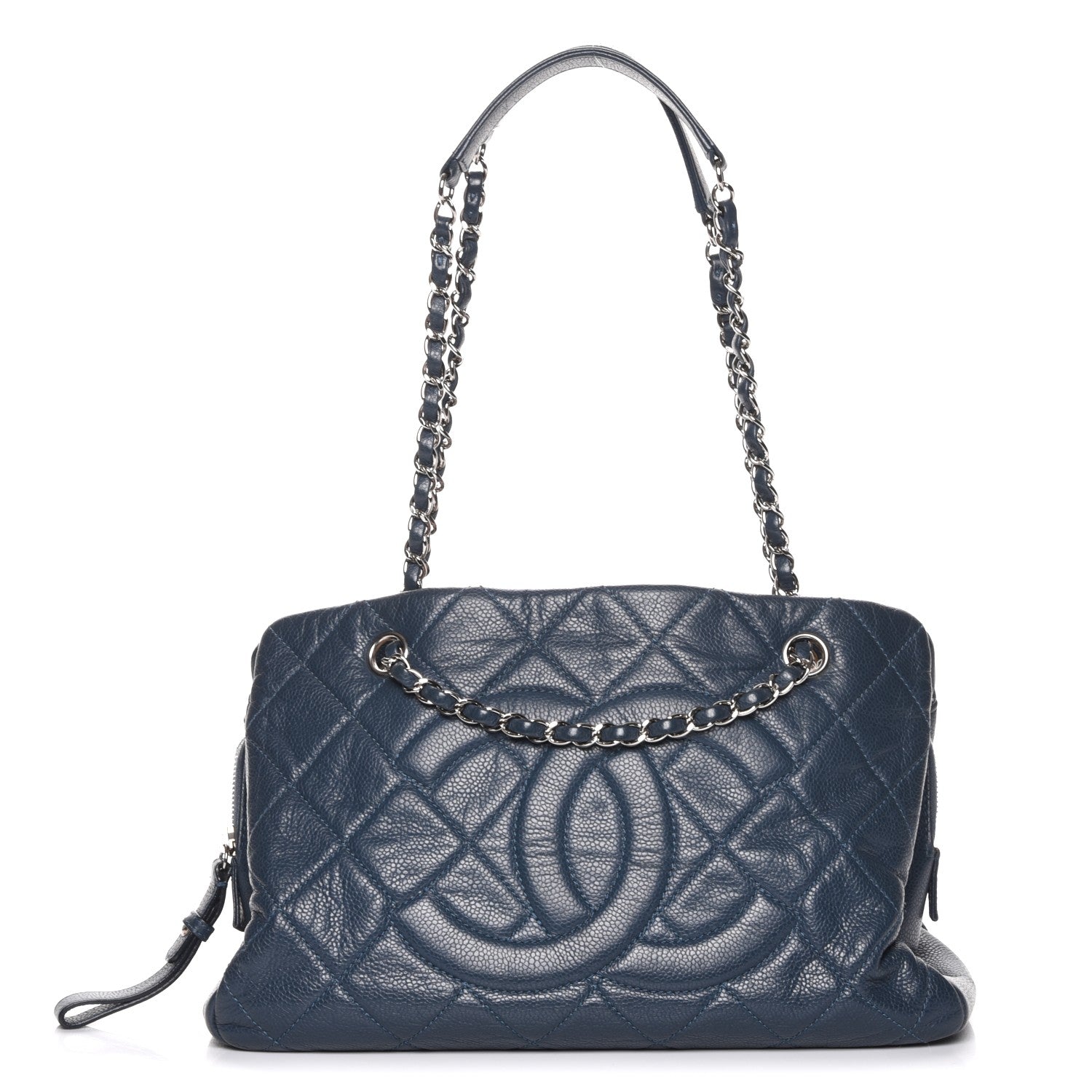 Chanel Caviar Quilted Timeless CC Tote Blue 1 of 8