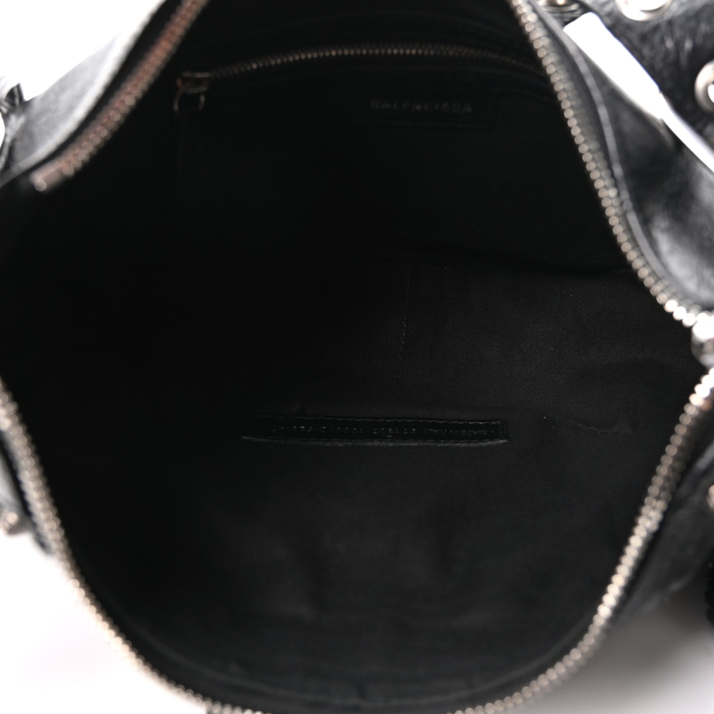 Agneau Arena Small Le Cagole Shoulder Bag Black