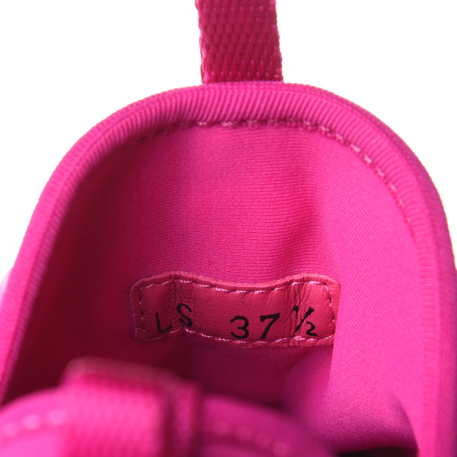 Christian Dior Neoprene Rubber Womens D-Connect Sneakers 37.5 Fuchsia 10 of 11