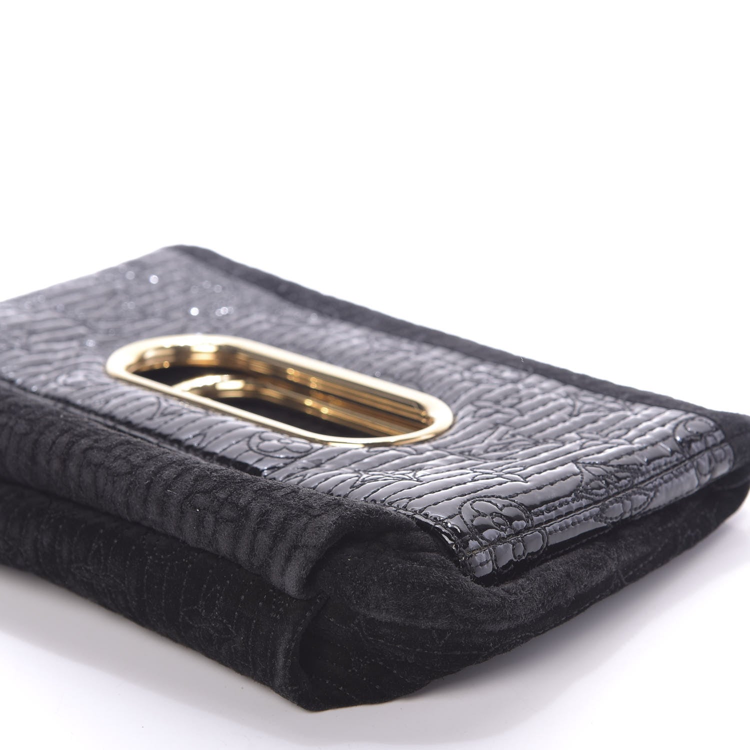 Louis Vuitton Suede Monogram Motard Afterdark Clutch Black 7 of 10