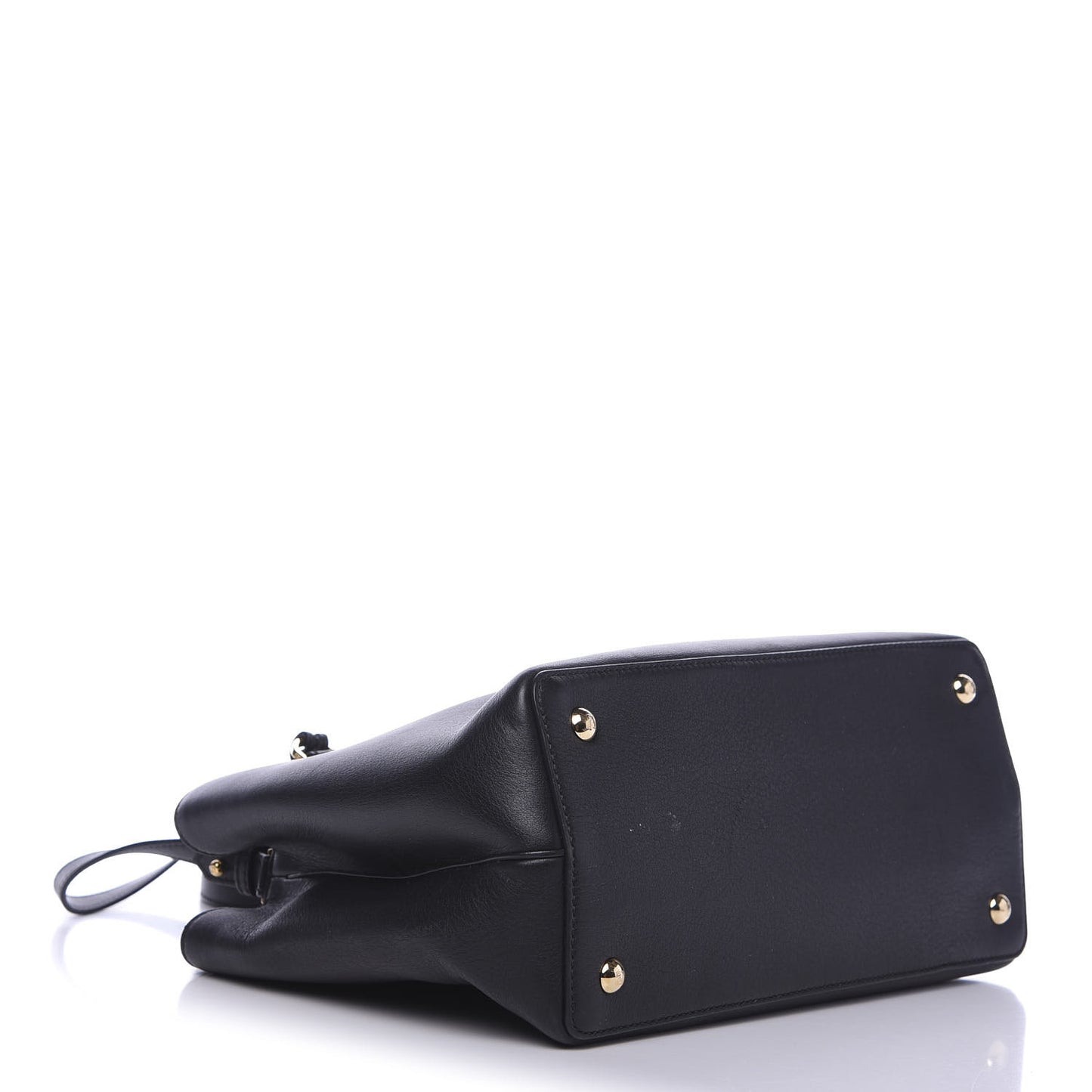 Vitello Dolce Century Petite 2Jours Tote Black Carbone