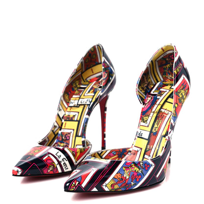 Christian Louboutin Patent Tarot Iriza 100 Pumps 37.5 Multicolor 4 of 9
